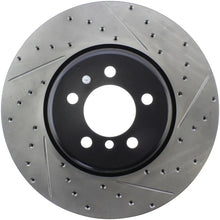 Load image into Gallery viewer, StopTech Sport Drilled &amp; Slotted Rotor - Rear Left - Side View