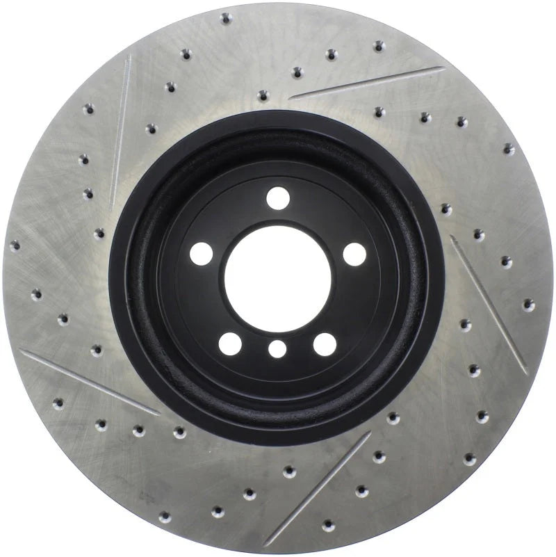 StopTech Sport Drilled & Slotted Rotor - Rear Left - Back View