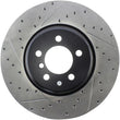 Load image into Gallery viewer, StopTech Sport Drilled &amp; Slotted Rotor - Rear Right - Side View