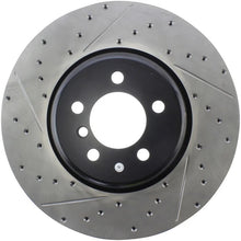 Load image into Gallery viewer, StopTech Sport Drilled &amp; Slotted Rotor - Rear Right - Side View