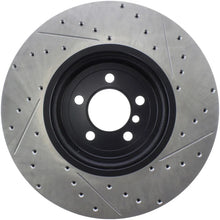 Load image into Gallery viewer, StopTech Sport Drilled &amp; Slotted Rotor - Rear Right - Back View