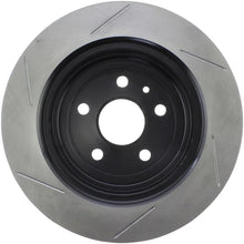 Load image into Gallery viewer, StopTech Sport Slotted Rotor - Rear Left - Side View