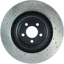 Load image into Gallery viewer, StopTech SportStop 06-09 Chrysler SRT-8 Front Left Drilled &amp; Slotted Rotor - Side View
