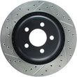 Load image into Gallery viewer, StopTech SportStop 06-09 Chrysler SRT-8 Rear Right Drilled &amp; Slotted Rotor