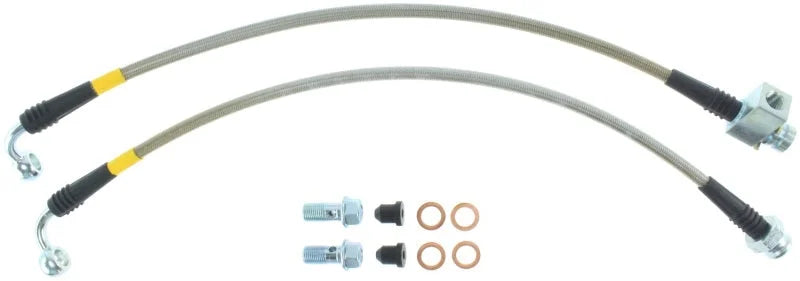 StopTech Stainless Steel Rear Brake Line Kit - Installation View
