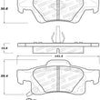 Load image into Gallery viewer, StopTech Street Brake Pads - Rear - Main Product View