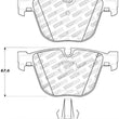 Load image into Gallery viewer, StopTech Street Touring 06-09 BMW M5 E60 / 07-09 M6 E63/E63 Rear Brake Pads - Main Product View