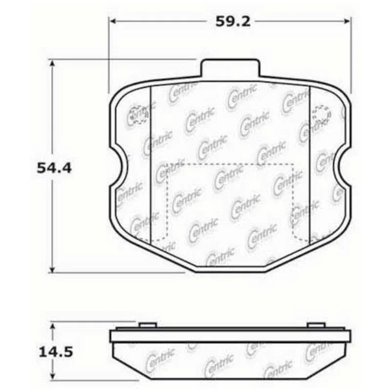 StopTech Street Touring 06-09 Chevrolet Corvette Z06 Front Brake Pads - Main Product View