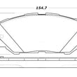 Load image into Gallery viewer, StopTech Street Touring 06-10 Lexus IS250 Front Brake Pads - Main Product View