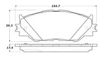 Load image into Gallery viewer, StopTech Street Touring 06-10 Lexus IS250 Front Brake Pads - Main Product View