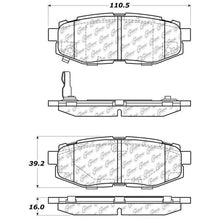 Load image into Gallery viewer, StopTech Street Touring 06-10 Subaru Legacy Sedan/Outback/13 BRZ Rear Brake Pads - Main Product View