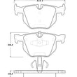 Load image into Gallery viewer, StopTech Street Touring 06 BMW 330 Series (Exc E90) Series Rear Brake Pads - Side View