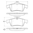Load image into Gallery viewer, StopTech Street Touring 07-09 Mazdaspeed3 / 06-07 Mazdaspeed6 Rear Brake Pads - Side View