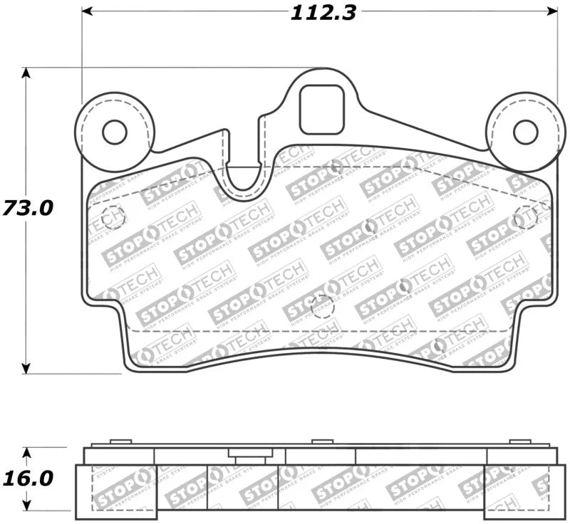 StopTech Street Touring Brake Pads - Main Product View
