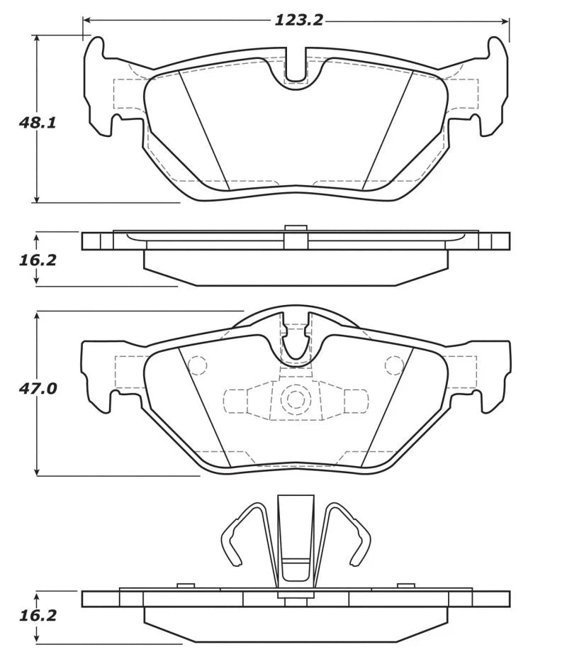 StopTech Street Touring Brake Pads - Main Product View