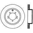 Load image into Gallery viewer, Stoptech 03-06 Evo 8 &amp; 9 Rear Premium High Carbon CRYO-STOP Rotor - Back View