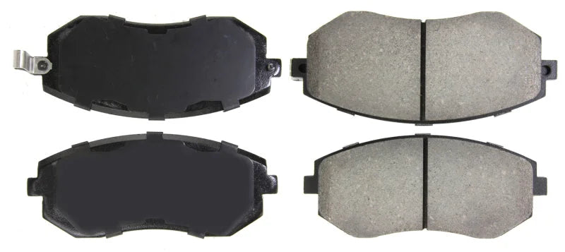 Stoptech 03-10 Subaru Forester/Impreza / 02-12 Subaru Legacy/Outback Sport Brake Pads - Front - Back View