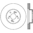 Load image into Gallery viewer, Stoptech 04-10 Acura TSX / 01-03 CL / 01-06 MDX / 05-10 Accord SEDAN Front Performance CRYO Rotor - Back View