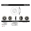Load image into Gallery viewer, Stoptech 04-10 Acura TSX / 01-03 CL / 01-06 MDX / 05-10 Accord SEDAN Front Performance CRYO Rotor - Installation View
