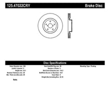 Load image into Gallery viewer, Stoptech 05-07 Subaru Impreza WRX Sti Front High Carbon CRYO-STOP Rotor - Main Product View