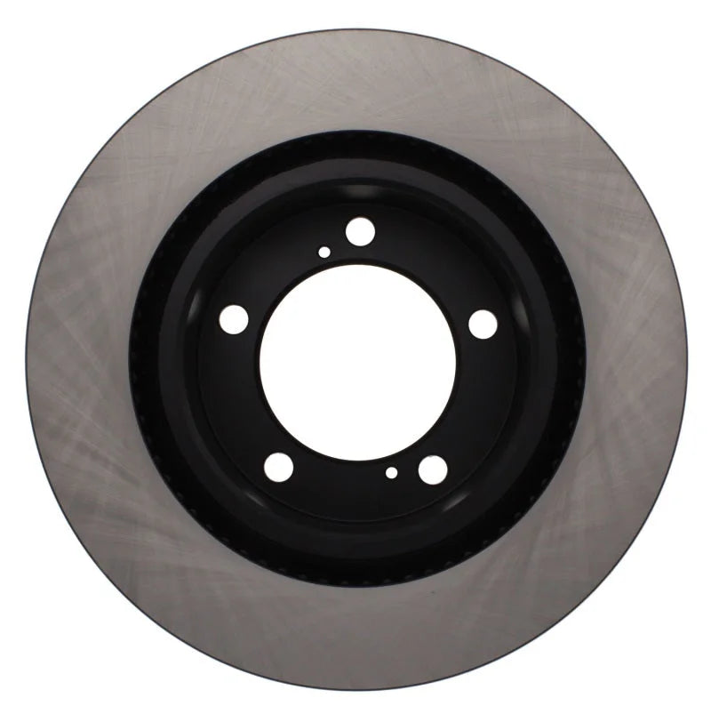 Stoptech 08-11/13-18 Toyota Land Cruiser Front Premium High Carbon Cryo Brake Rotor - Side View