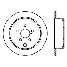 Load image into Gallery viewer, Stoptech 09-10 Subaru Forester / 08-10 Impreza/WRX Rear CRYO-STOP Rotor - Side View