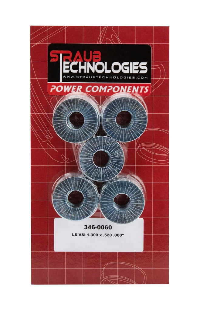 Straub Technologies Valve Spring Shims 50pk .060 GM LS Engines 346-0060