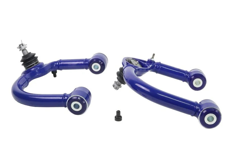 SuperPro 03-23 Toyota 4Runner / 10-23 Lexus GX460 Fixed Offset Front Upper Control Arm Set - Side View