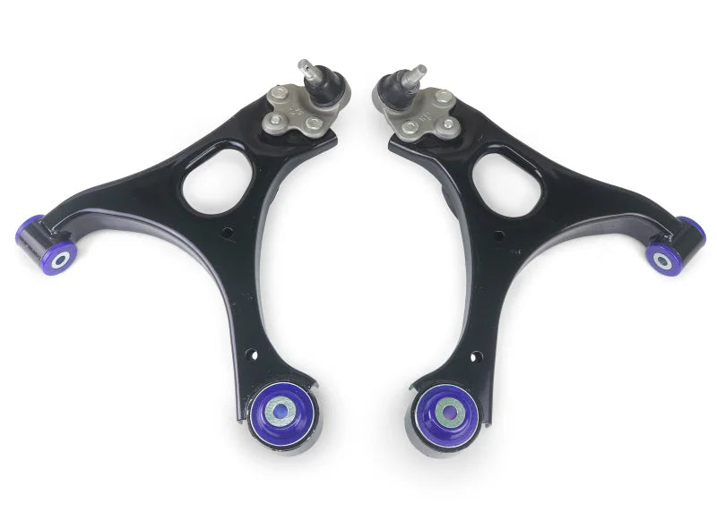 SuperPro 06 Honda Civic DX Front Lower Control Arm Set W/ Bushings - Installation View