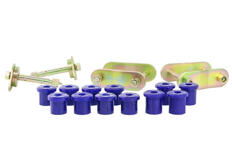 SuperPro 07+ Toyota Land Cruiser Greaseable Leaf Spring and Shackle Bushing Kit- (Rear) - Detail View