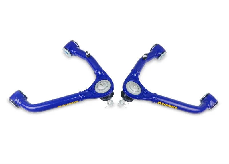 SuperPro 09-18 Chevrolet Silverado 1500 / GMC Sierra 1500 Front Upper Control Arm Set - Back View