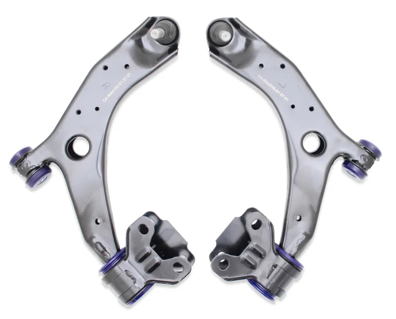 SuperPro 10-14 Mazda3 Front Lower Control Arm Set W/ Sp Bushings - Side View