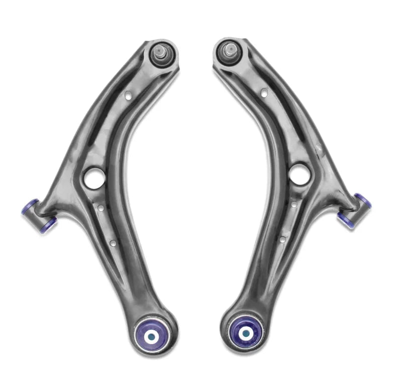 SuperPro 14-19 Ford Fiesta ST Front Lower Control Arm Set w/ Preinstalled SuperPro Bushings - Installation View