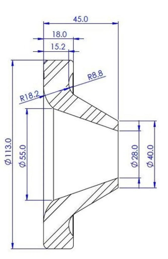 SuperPro 18-23 Jeep Wrangler JL Rear Upper Spring Pad Spacer - 50mm/2in Lift (Single) - Side View