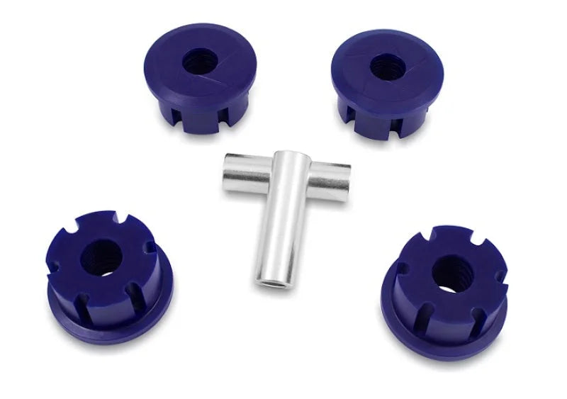 SuperPro 1984 Jeep Cherokee Base Rear Leaf Spring Bushing Kit (63mm Width) - Forward Spring Eye - Back View