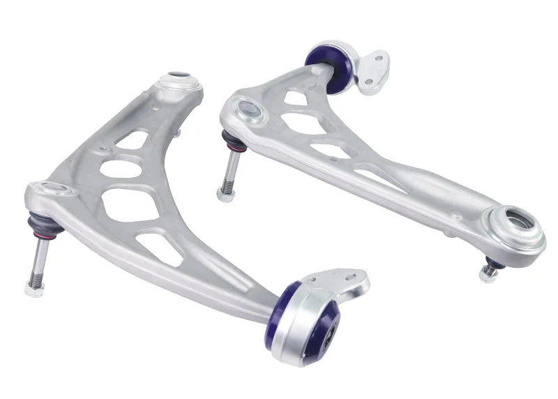 SuperPro 2000 BMW 323Ci Base Front Alloy Lower Control Arm Set (STD Alignment) - Side View