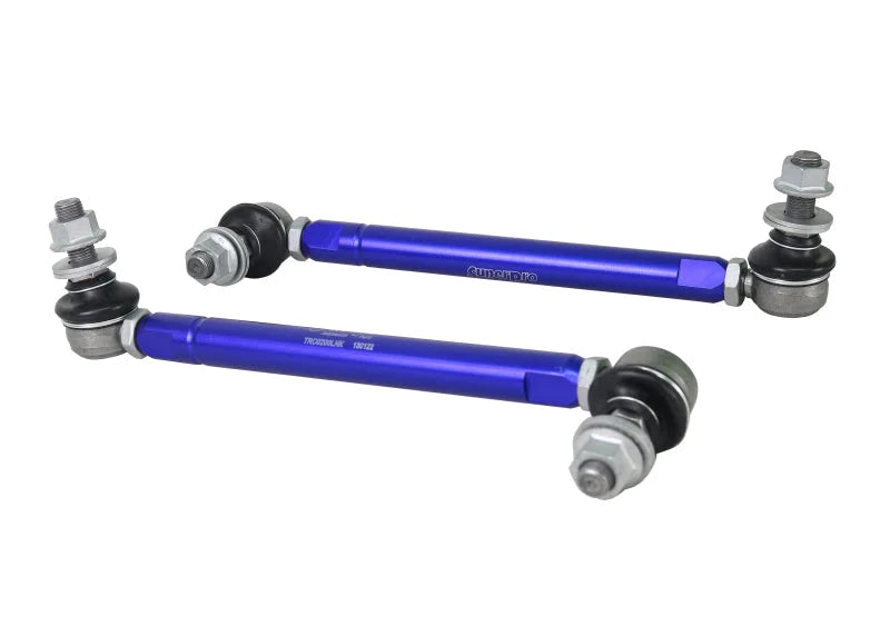 SuperPro 2001 Toyota Highlander Limited Front HD Adjustable End Link Set (12mm Studs 254mm-305mm) - Side View