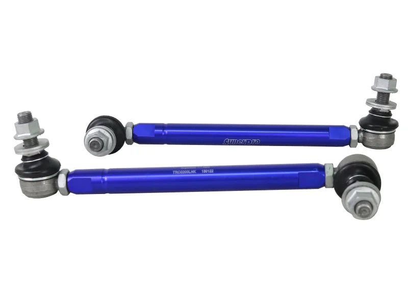 SuperPro 2001 Toyota Highlander Limited Front HD Adjustable End Link Set (12mm Studs 254mm-305mm) - Installation View