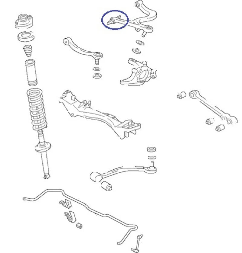SuperPro 2003 Mitsubishi Lancer Evolution Rear Upper Inner Control Arm Bushing Kit - Additional View 5