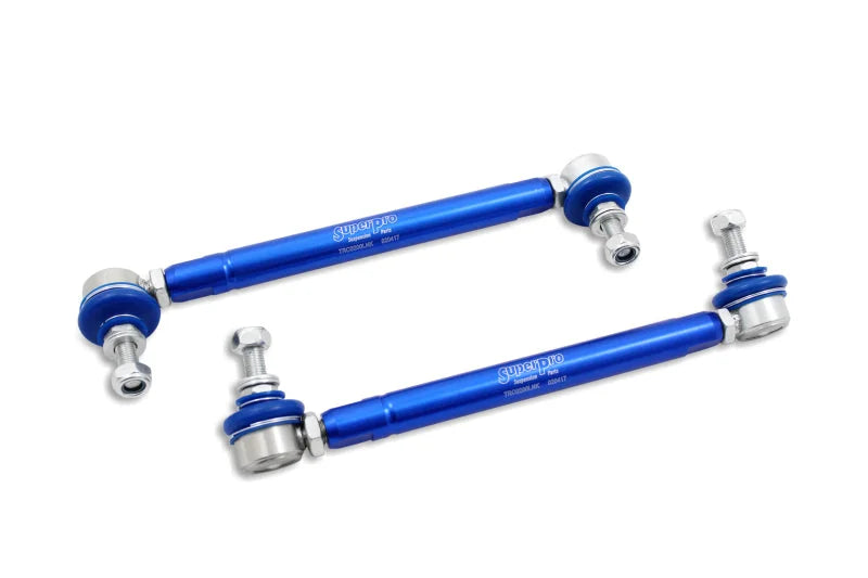 SuperPro 2004 Mazda 3 i Front HD Adjustable End Link Set (10mm Studs 254mm to 305mm) - Side View