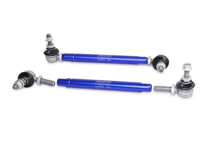 SuperPro 2004 Mazda 3 i Front HD Adjustable End Link Set (10mm Studs 254mm to 305mm) - Installation View
