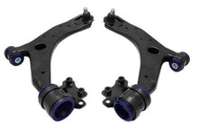 Load image into Gallery viewer, SuperPro 2004 Mazda 3 i Front Lower Control Arm Set w/ Bushings - Side View