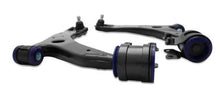 Load image into Gallery viewer, SuperPro 2004 Mazda 3 i Front Lower Control Arm Set w/ Bushings - Installation View