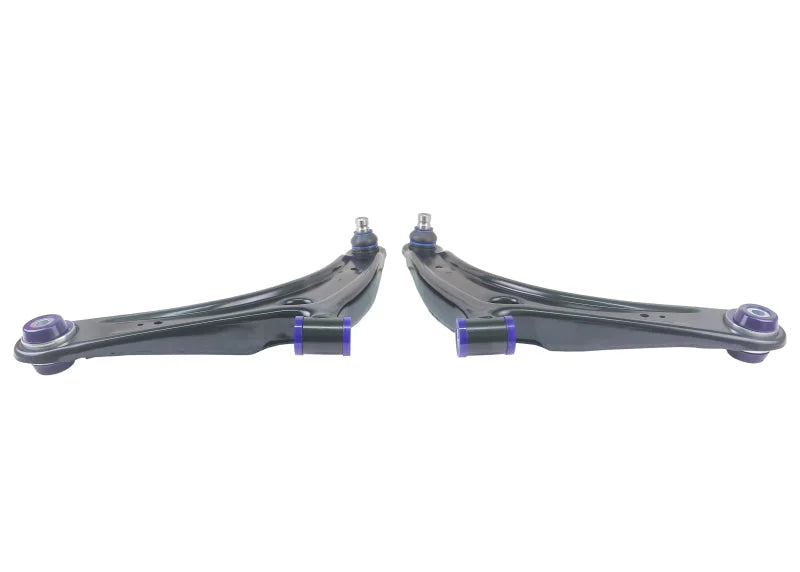 SuperPro 2008 Mitsubishi Lancer GTS Front Lower Control Arm Set w/ Bushings - w/ Positive Caster - Main Product View
