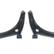 Load image into Gallery viewer, SuperPro 2008 Mitsubishi Lancer GTS Front Lower Control Arm Set w/ Bushings - w/ Positive Caster - Installation View