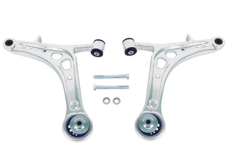 SuperPro 2008 Subaru Impreza WRX STI Front Lower Alloy Control Arm Kit (+Caster) - Detail View