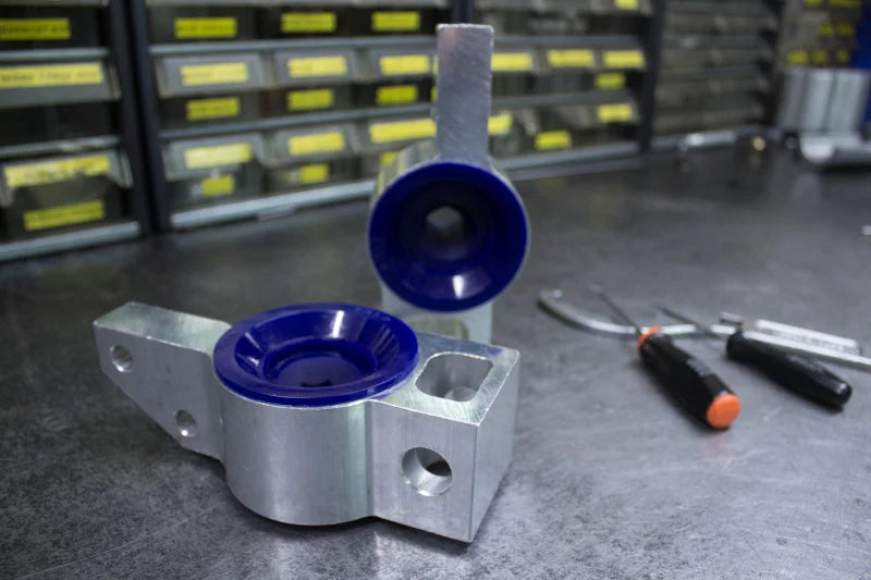 SuperPro 2012 Volkswagen Golf R Base Front Lower Inner Rearward Control Arm Bushing & Mount Assembly - Side View
