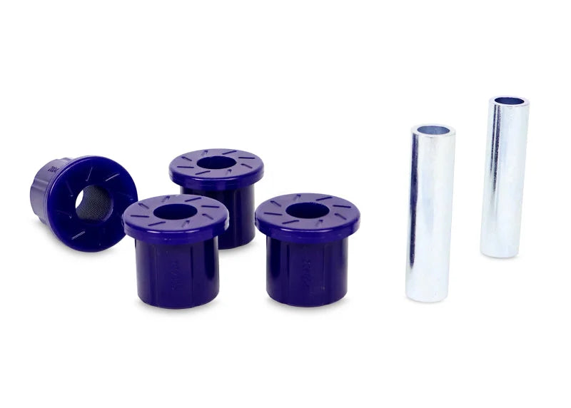 SuperPro 2015+ Ford F-150 Rear Leaf Spring Shackle Bushing Kit - Main Product View