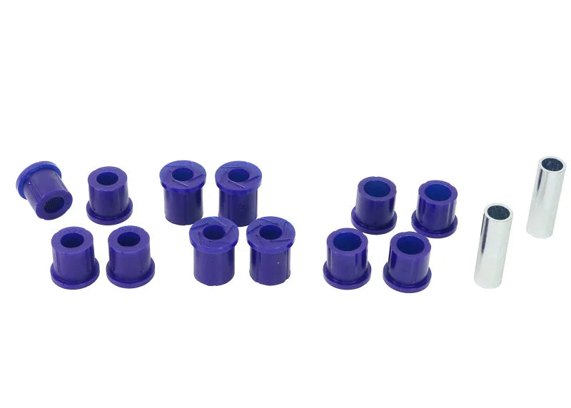 SuperPro 87-99 Ford Courier 4x4 2WD Rear Leaf Spring Full Bushing Kit - Back View
