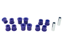 Load image into Gallery viewer, SuperPro 87-99 Ford Courier 4x4 2WD Rear Leaf Spring Full Bushing Kit - Back View